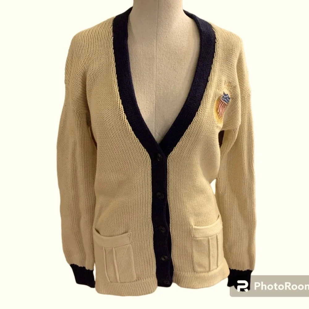 Polo Ralph Lauren 2012 USA Olympic Team Cardigan Sweater Size Medium Very Rare